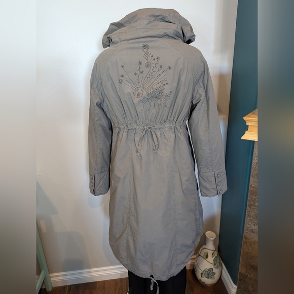 Unique St-Martins Fairy Tale  Scandanavian Cotton Hooded Parka Tan jacket Sz XL - Picture 2 of 15